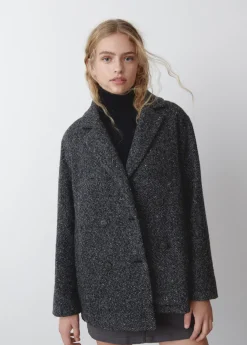 Brownie Spain Abrigo Cruzado Jaspeado-Mujer Abrigos Y Chaquetas