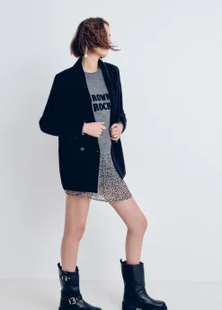 Brownie Spain Abrigo Tipo Americana Pano-Mujer Abrigos Y Chaquetas