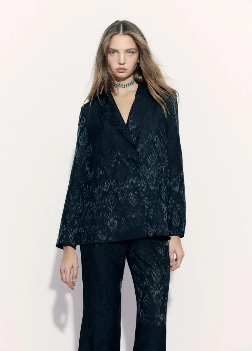 Brownie Spain Americana Cruzada Jacquard-Mujer Abrigos Y Chaquetas