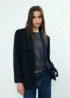 Brownie Spain Americana Oversize Raya Con Lana-Mujer Abrigos Y Chaquetas