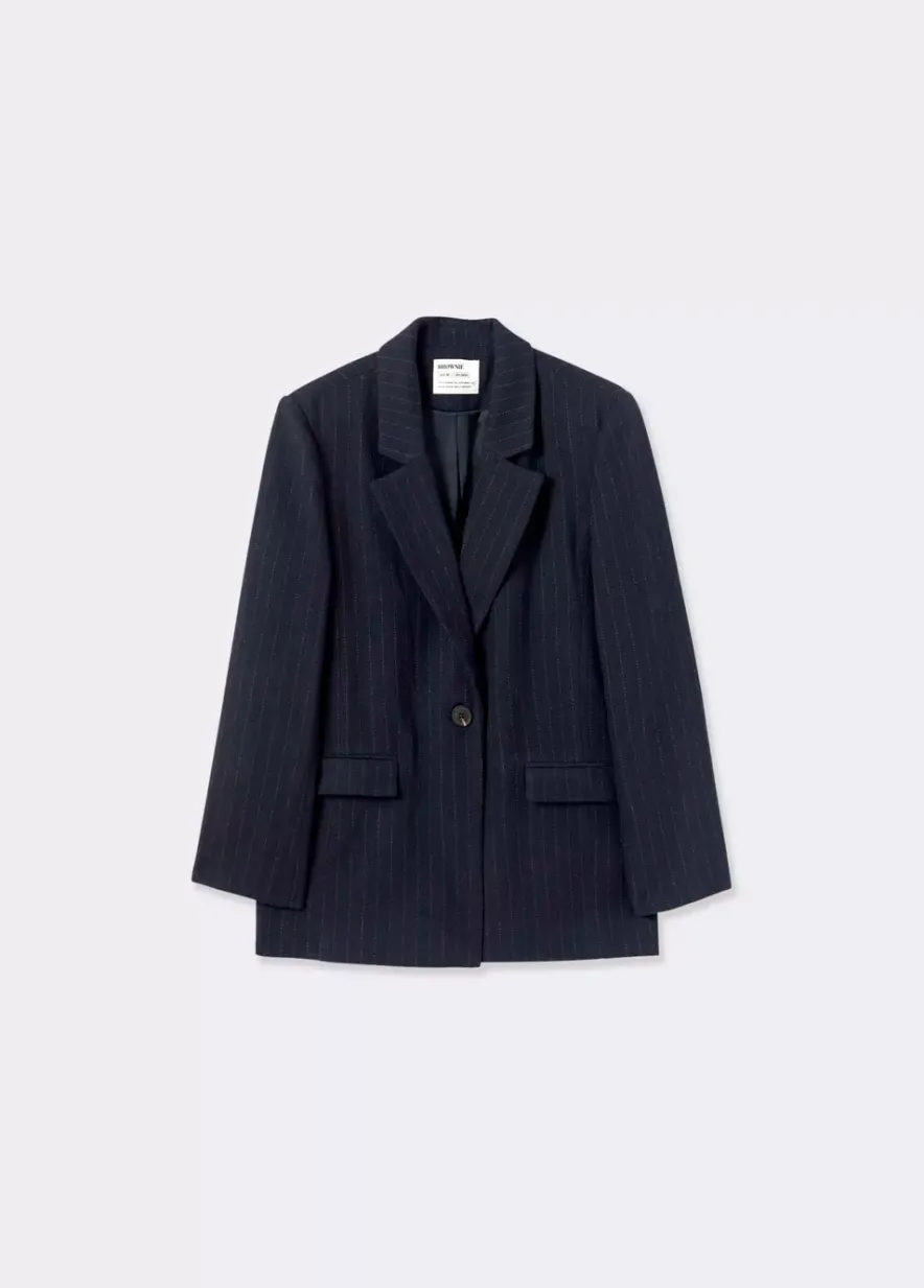 Brownie Spain Americana Oversize Raya Con Lana-Mujer Abrigos Y Chaquetas