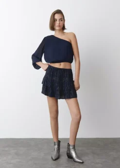 Brownie Spain Blusa Asimetrica Choker-Mujer Camisas Y Blusas