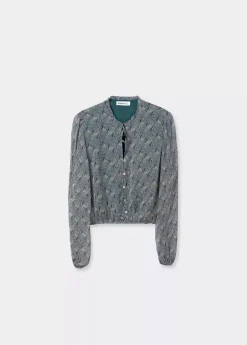 Brownie Spain Blusa Corta Botones Estampado-Mujer Camisas Y Blusas