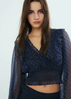 Brownie Spain Blusa Cruzada Volantes-Mujer Camisas Y Blusas