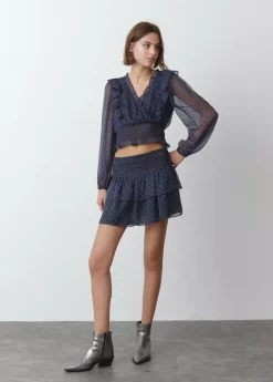 Brownie Spain Blusa Cruzada Volantes-Mujer Camisas Y Blusas