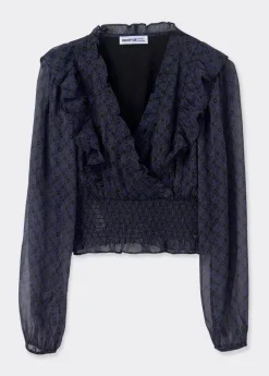 Brownie Spain Blusa Cruzada Volantes-Mujer Camisas Y Blusas