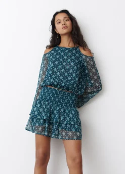 Brownie Spain Blusa Hombro Descubierto Ikat-Mujer Camisas Y Blusas