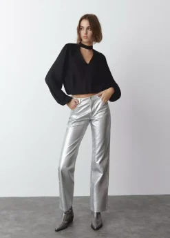 Brownie Spain Blusa Lisa Con Chocker-Mujer Camisas Y Blusas