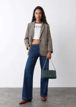 Brownie Spain Bolso Mediano Solapa Tachas-Mujer Bolsos