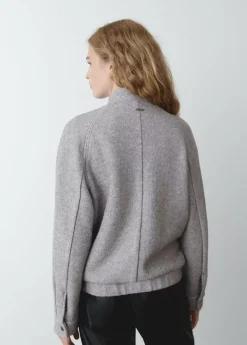 Brownie Spain Bomber Bolsillos Delanteros Con Lana-Mujer Abrigos Y Chaquetas