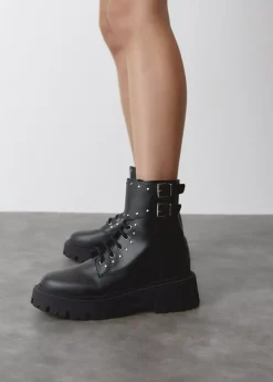 Brownie Spain Bota Acordonada Tachas-Mujer Zapatos