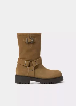 Brownie Spain Bota Biker Hebilla Piel-Mujer Zapatos