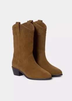 Brownie Spain Bota Cowboy Estrellas Piel-Mujer Zapatos