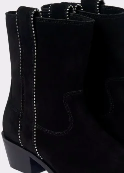 Brownie Spain Botin Alto Tiras Bolitas Piel-Mujer Zapatos