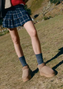 Brownie Spain Botin Plataforma Pelo-Mujer Zapatos