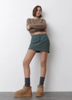 Brownie Spain Botin Plataforma Pelo-Mujer Zapatos