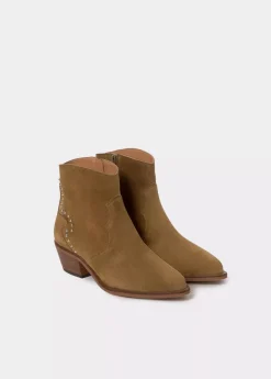Brownie Spain Botin Tachas Talon Piel-Mujer Zapatos