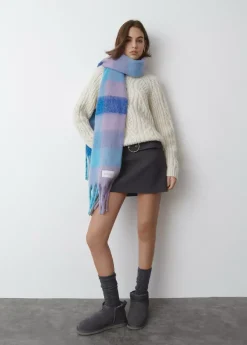 Brownie Spain Bufanda Gruesa Cuadros Flecos-Mujer Otros Accesorios