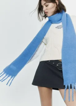 Brownie Spain Bufanda Gruesa Estrecha Lisa Flecos-Mujer Otros Accesorios