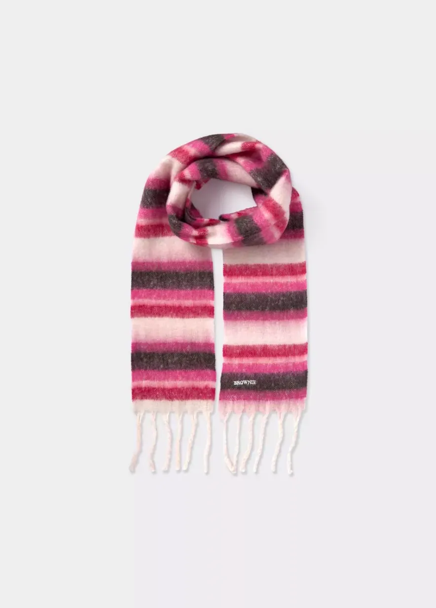 Brownie Spain Bufanda Gruesa Estrecha Rayas Flecos-Mujer Otros Accesorios