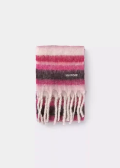 Brownie Spain Bufanda Gruesa Estrecha Rayas Flecos-Mujer Otros Accesorios