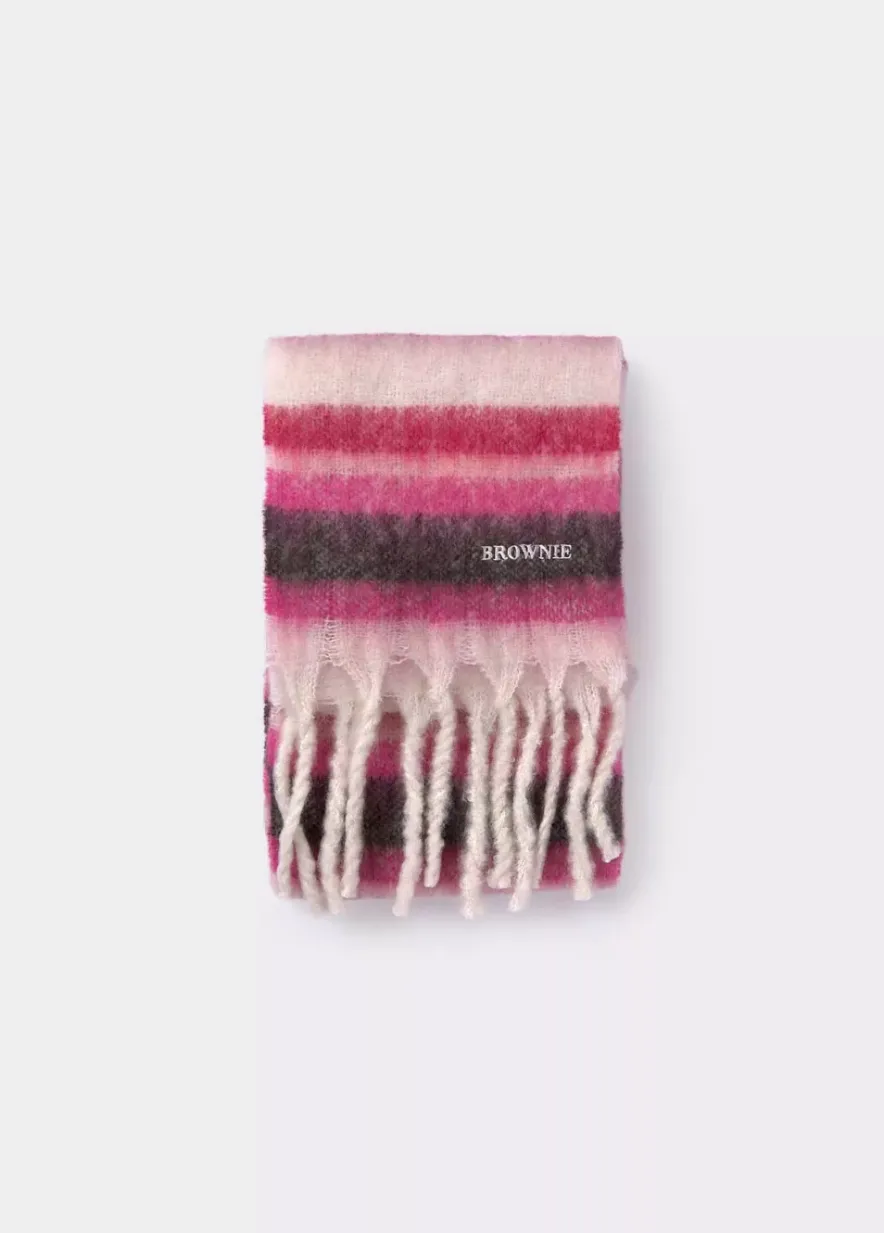 Brownie Spain Bufanda Gruesa Estrecha Rayas Flecos-Mujer Otros Accesorios