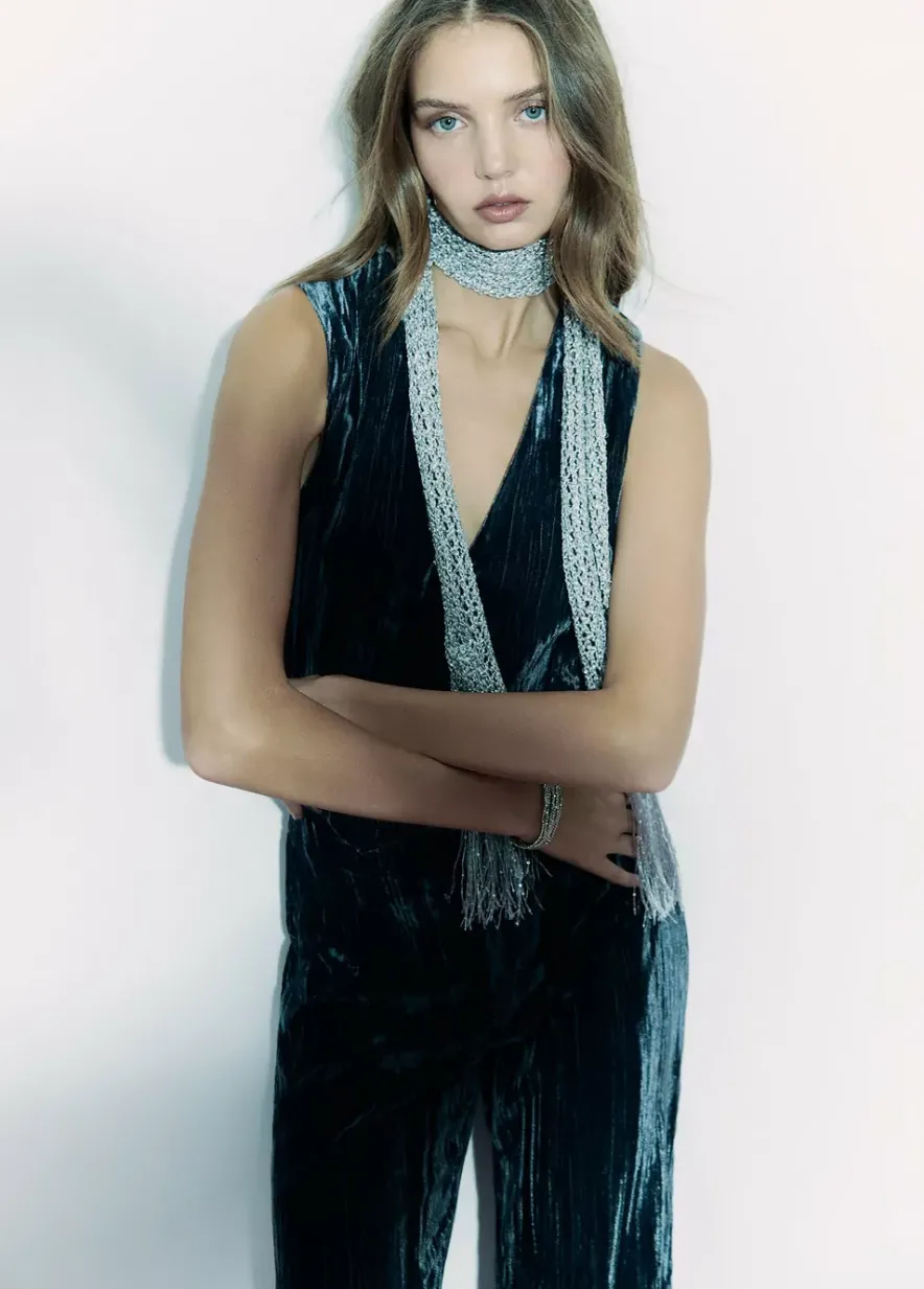 Brownie Spain Bufanda Lentejuelas Fiesta Plata-Mujer Otros Accesorios