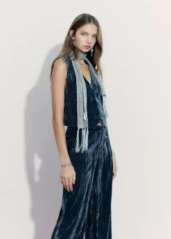 Brownie Spain Bufanda Lentejuelas Fiesta Plata-Mujer Otros Accesorios