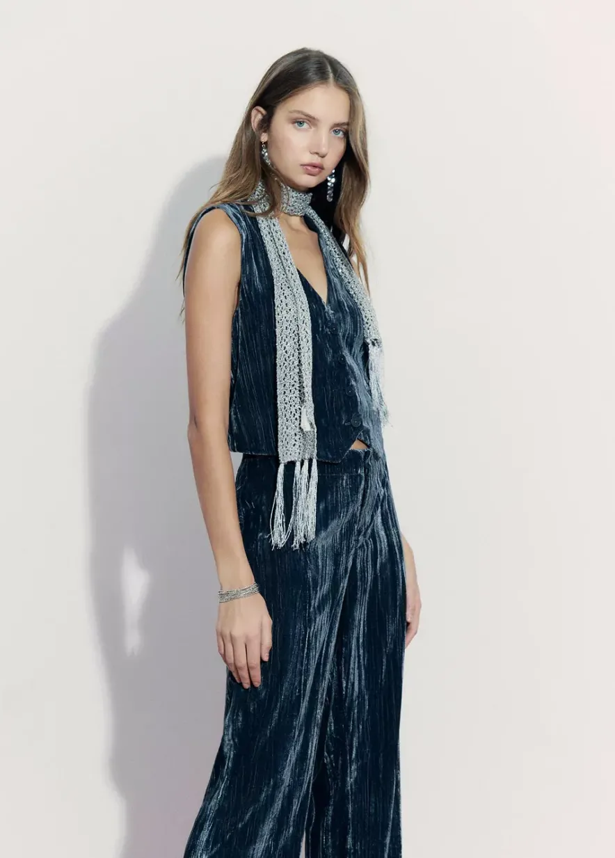 Brownie Spain Bufanda Lentejuelas Fiesta Plata-Mujer Otros Accesorios