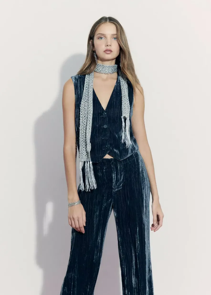 Brownie Spain Bufanda Lentejuelas Fiesta Plata-Mujer Otros Accesorios