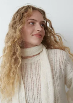 Brownie Spain Bufanda Punto Calado Cruda-Mujer Otros Accesorios