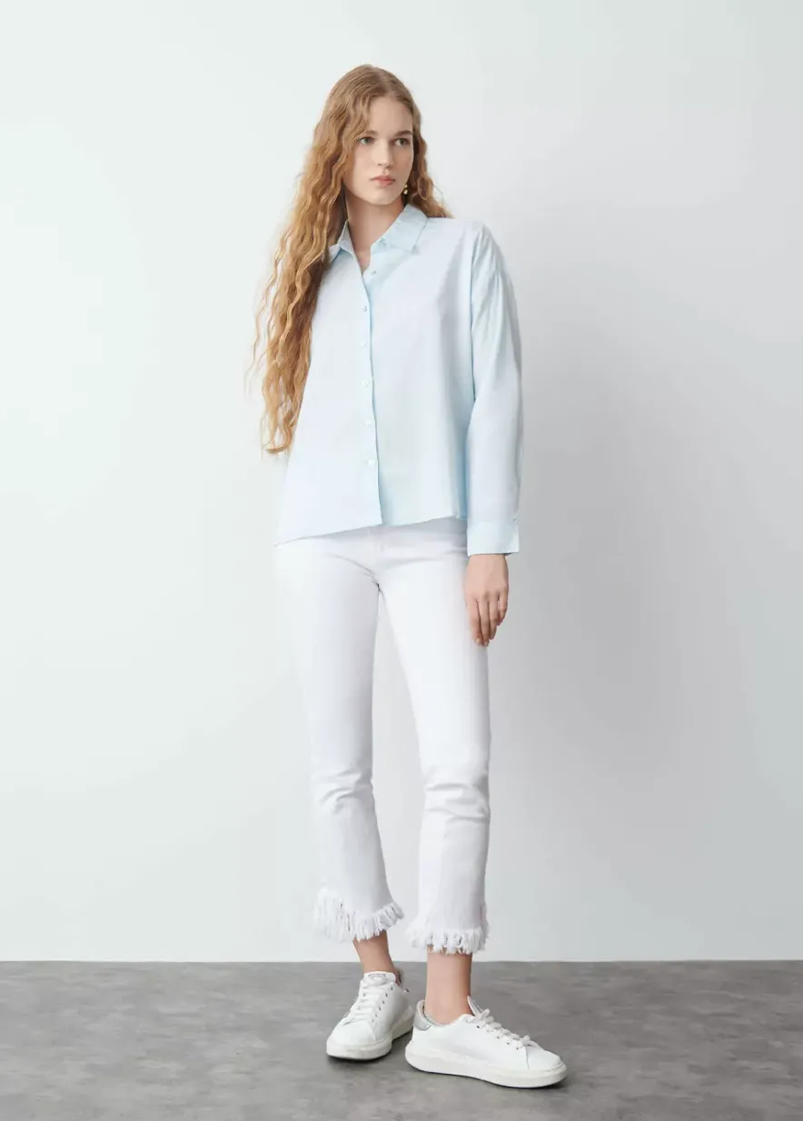 Brownie Spain Camisa Basica Celeste-Mujer Camisas Y Blusas