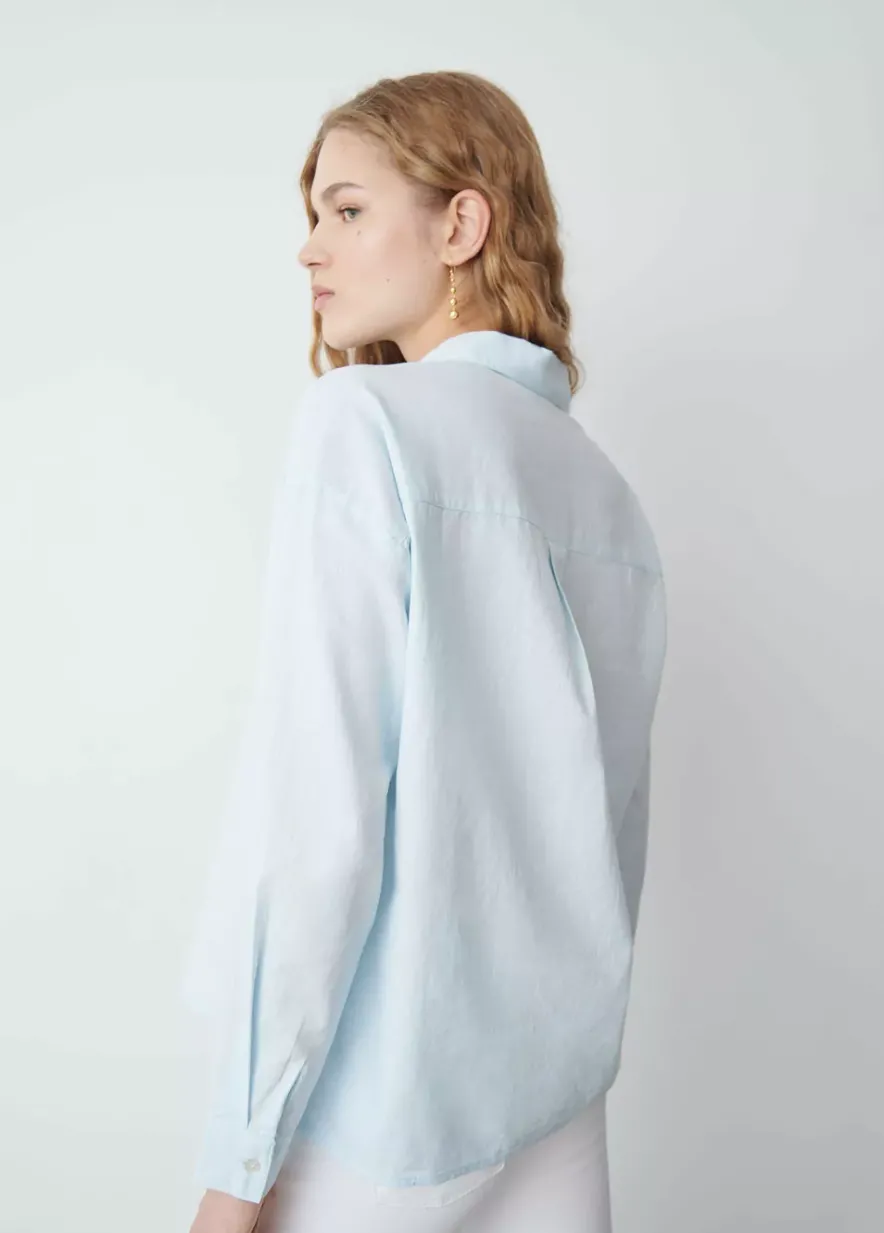 Brownie Spain Camisa Basica Celeste-Mujer Camisas Y Blusas