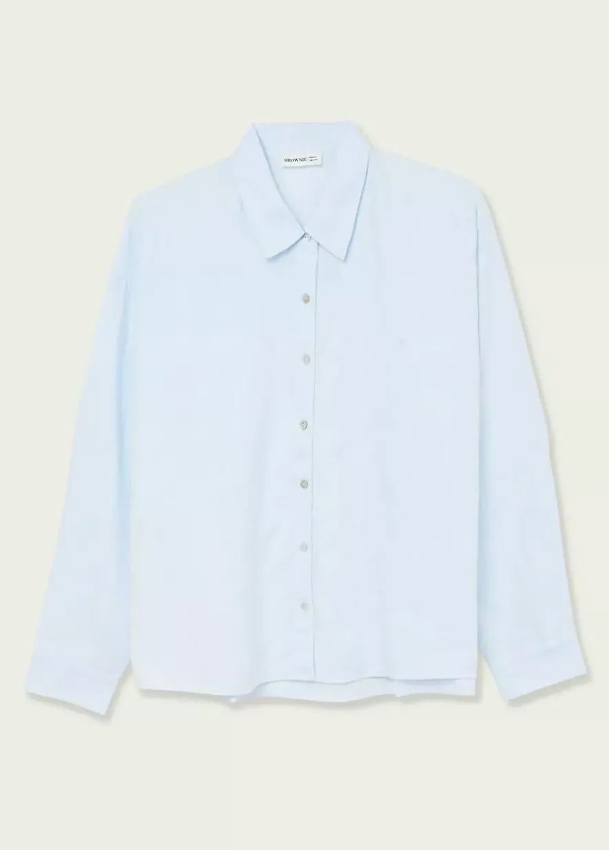 Brownie Spain Camisa Basica Celeste-Mujer Camisas Y Blusas