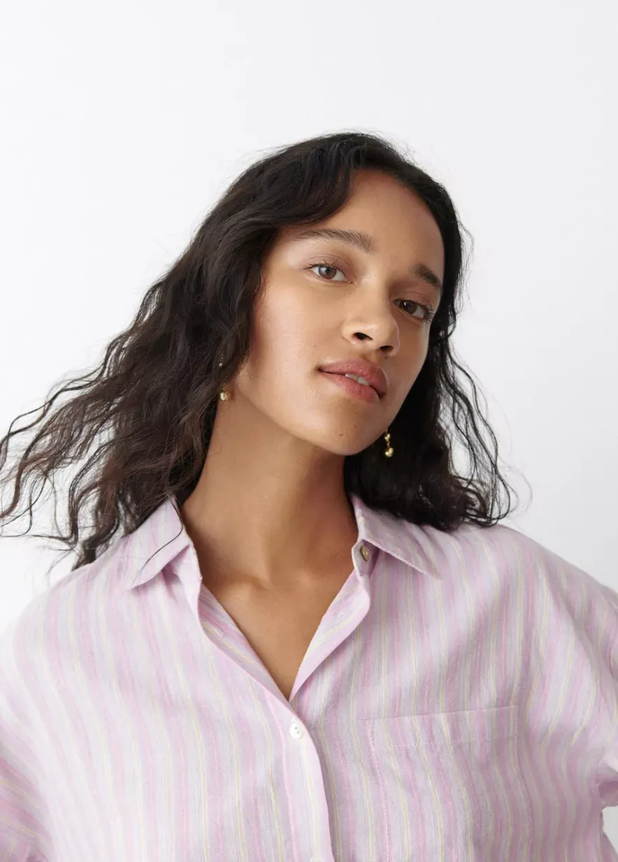 Brownie Spain Camisa Cropped Rayas-Mujer Camisas Y Blusas