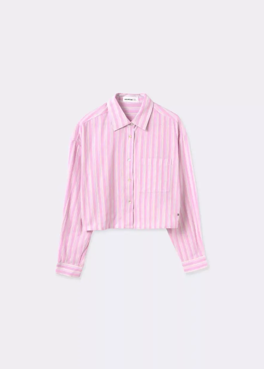 Brownie Spain Camisa Cropped Rayas-Mujer Camisas Y Blusas