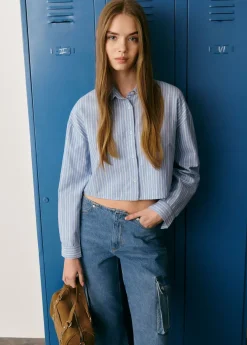 Brownie Spain Camisa Cropped Rayas-Mujer Camisas Y Blusas