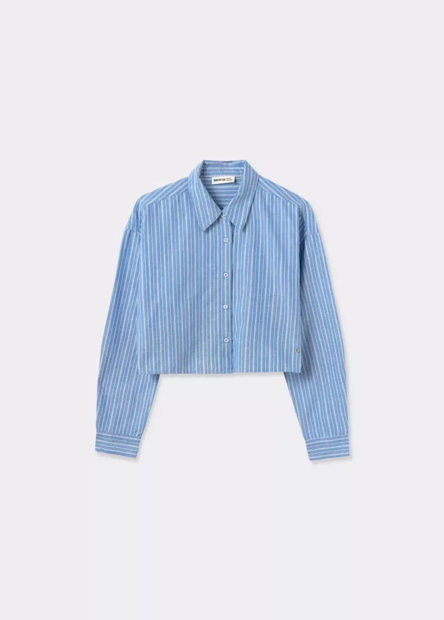 Brownie Spain Camisa Cropped Rayas-Mujer Camisas Y Blusas