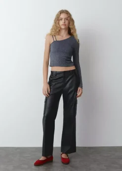 Brownie Spain Camiseta Asimetrica Con Tirantes-Mujer Camisetas