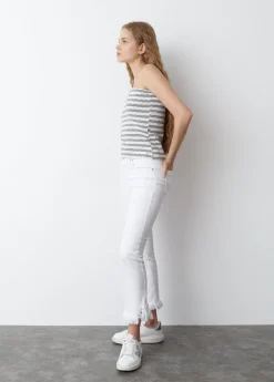 Brownie Spain Camiseta Asimetrica Manga Volumen-Mujer Camisetas