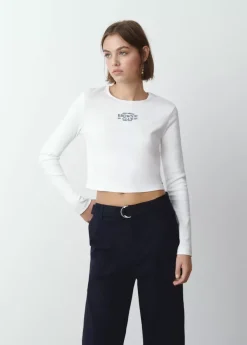 Brownie Spain Camiseta Baby Tee Manga Larga-Mujer Camisetas