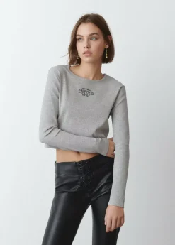 Brownie Spain Camiseta Baby Tee Manga Larga-Mujer Camisetas