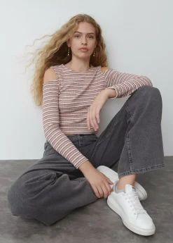 Brownie Spain Camiseta Canale Hombros Rayas-Mujer Camisetas