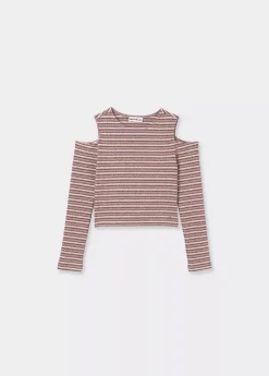 Brownie Spain Camiseta Canale Hombros Rayas-Mujer Camisetas