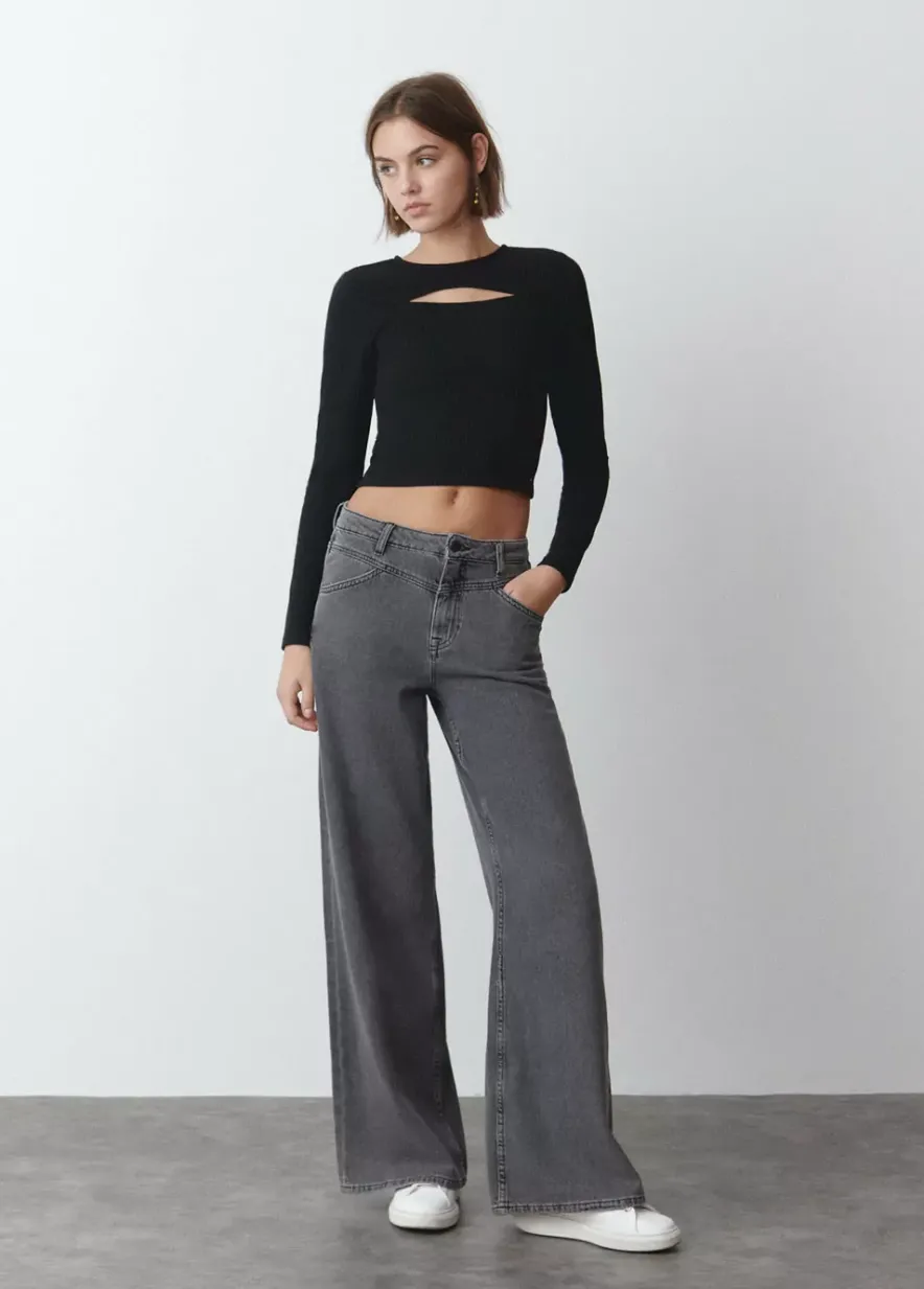 Brownie Spain Camiseta Cut Out Canale Manga Larga-Mujer Camisetas