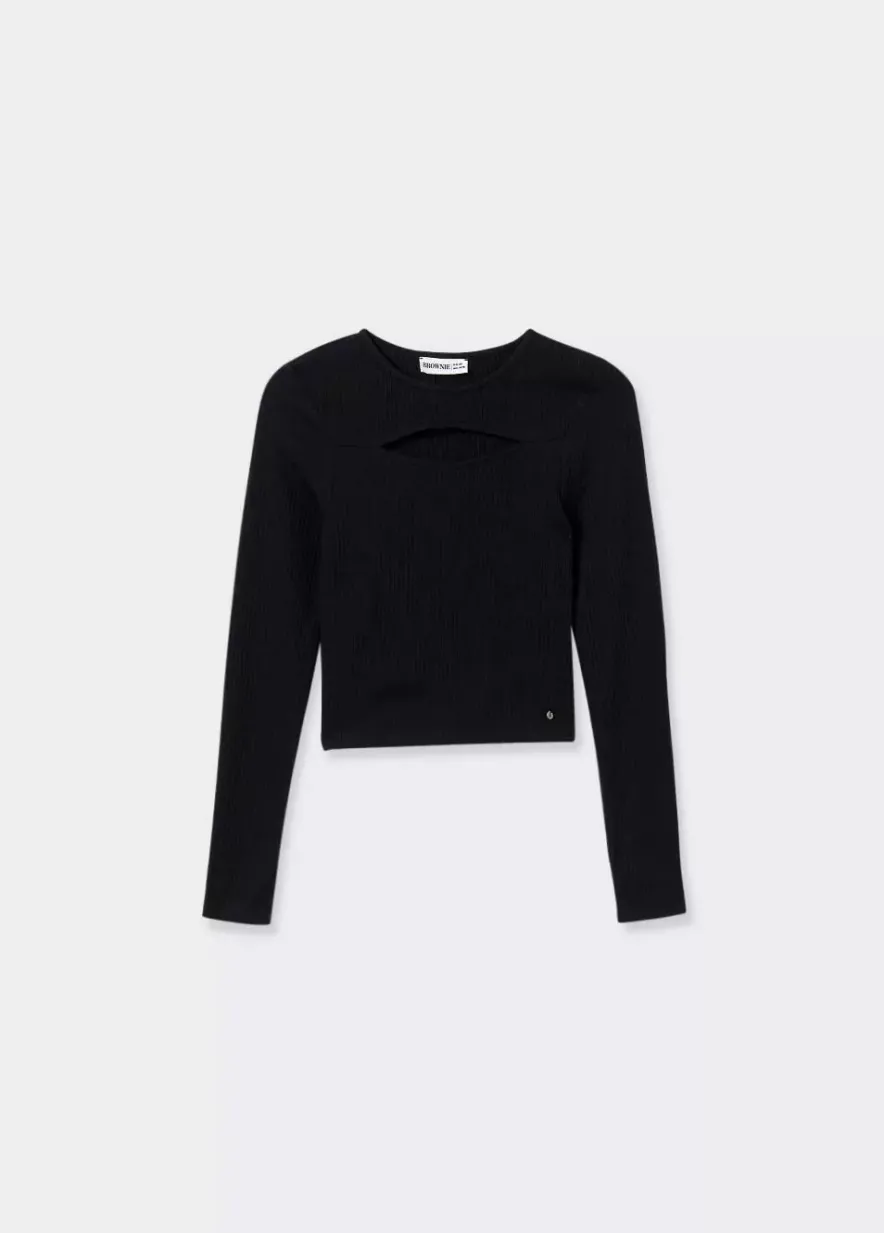 Brownie Spain Camiseta Cut Out Canale Manga Larga-Mujer Camisetas