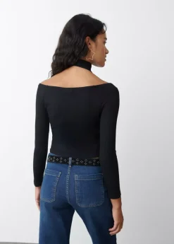 Brownie Spain Camiseta Hombros Descubiertos Lazada-Mujer Camisetas