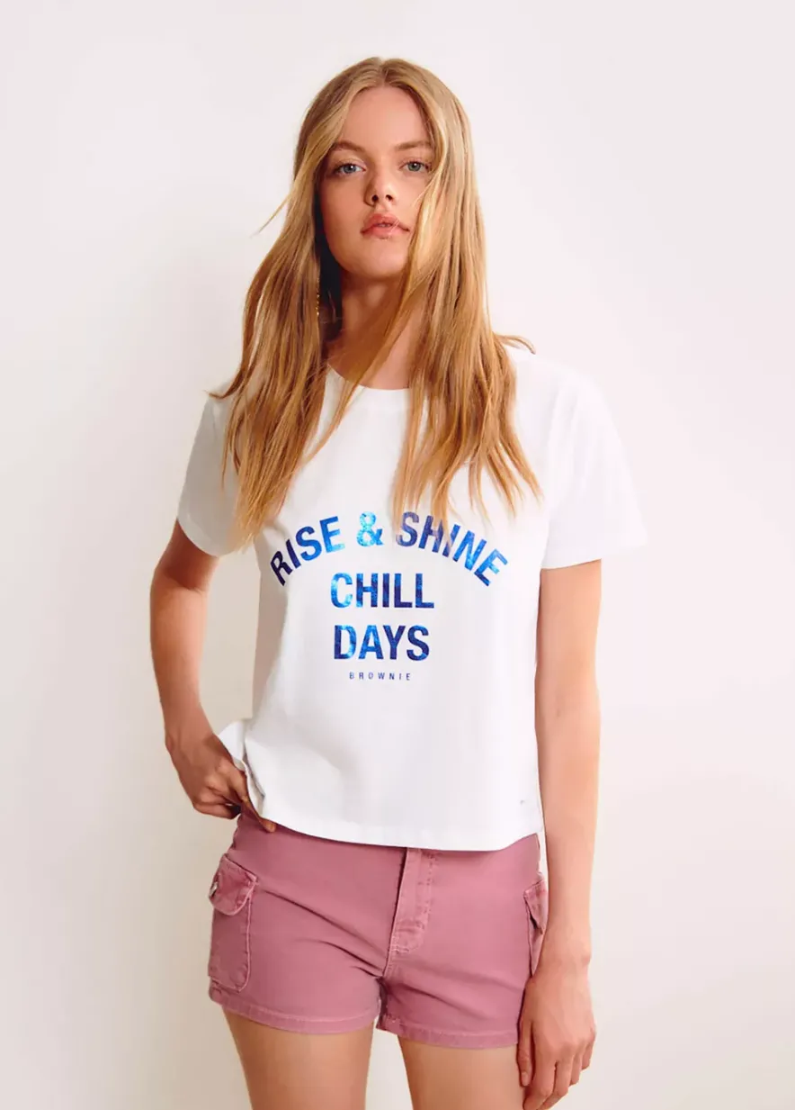 Brownie Spain Camiseta Manga Corta Foil-Mujer Camisetas