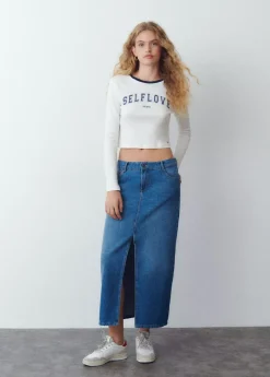 Brownie Spain Camiseta Manga Larga Contraste-Mujer Camisetas