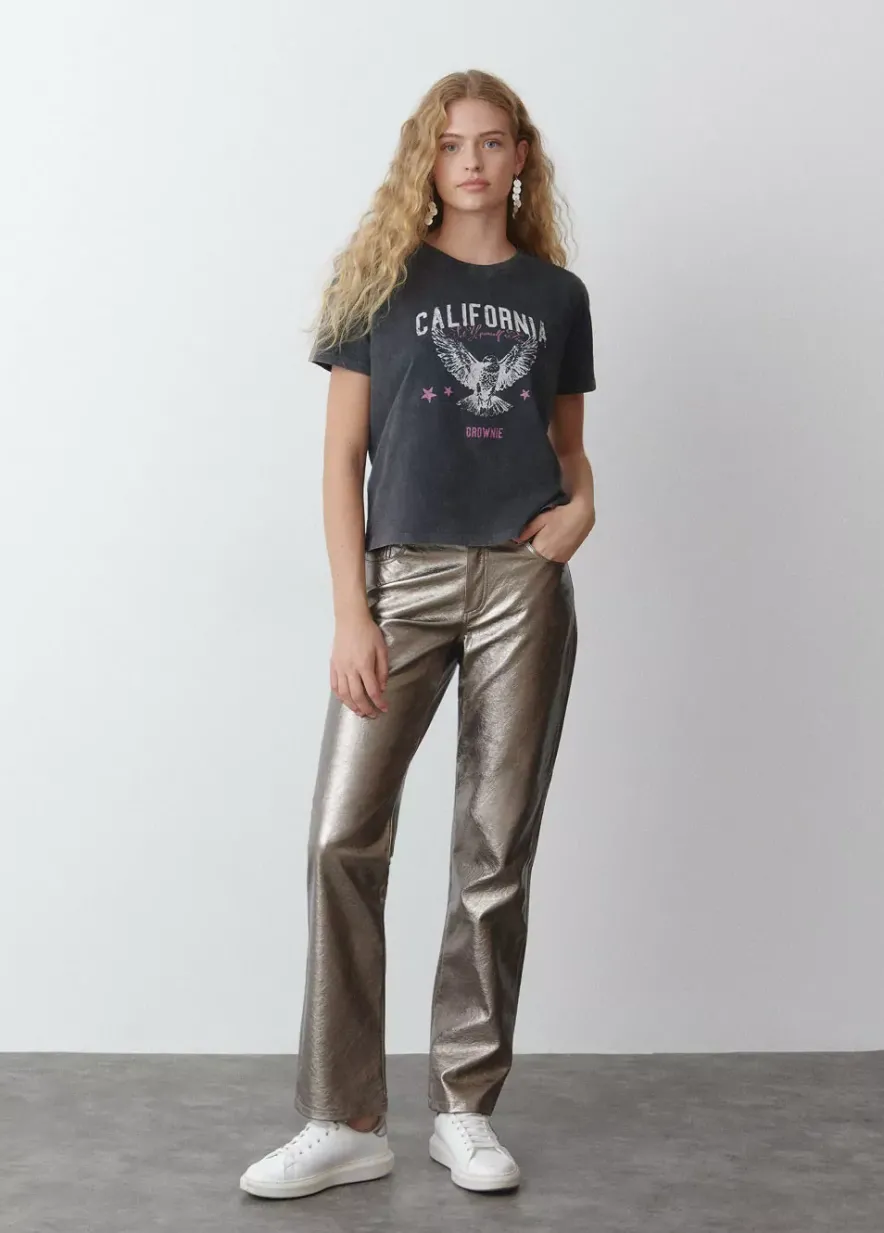 Brownie Spain Camiseta Print Aguila Manga Corta-Mujer Camisetas